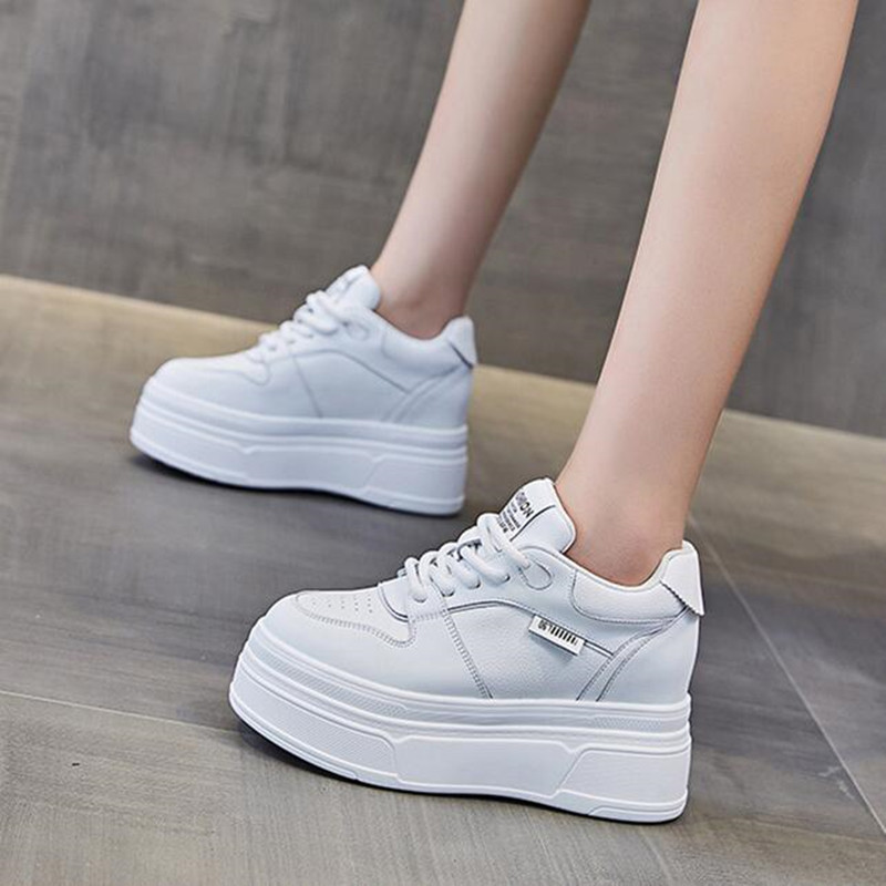 Running Shoes Women - 9CM Echtes Leder NEUE Marke Designer