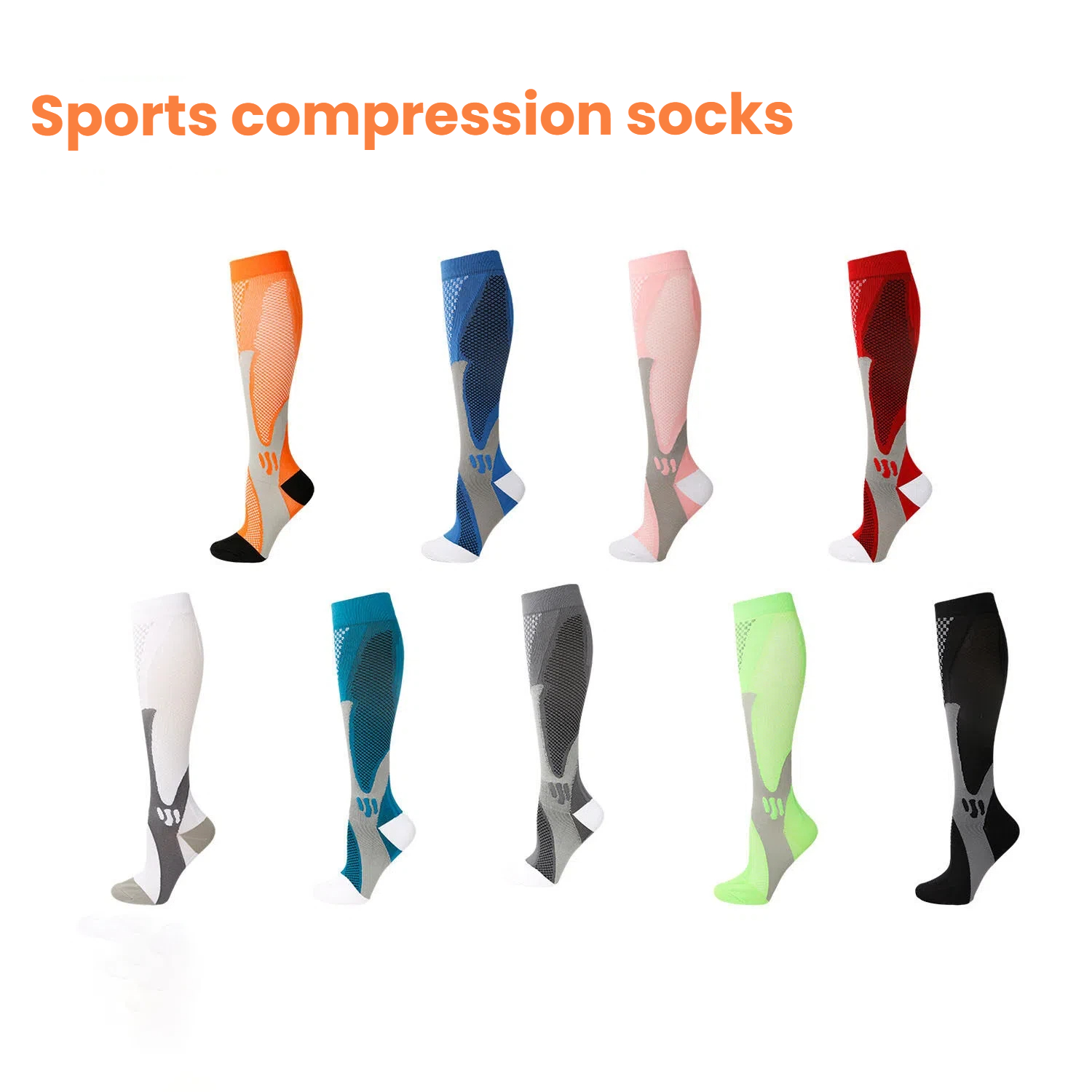 Sports Socks - Cross Border Nylon-Kompressionssocken für Männer und