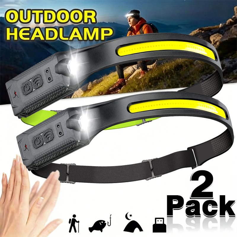 Running Headlamp - LED-Stirnlampe, wiederaufladbar, 3 Modi, Beleuchtung, Scheinwerfer,