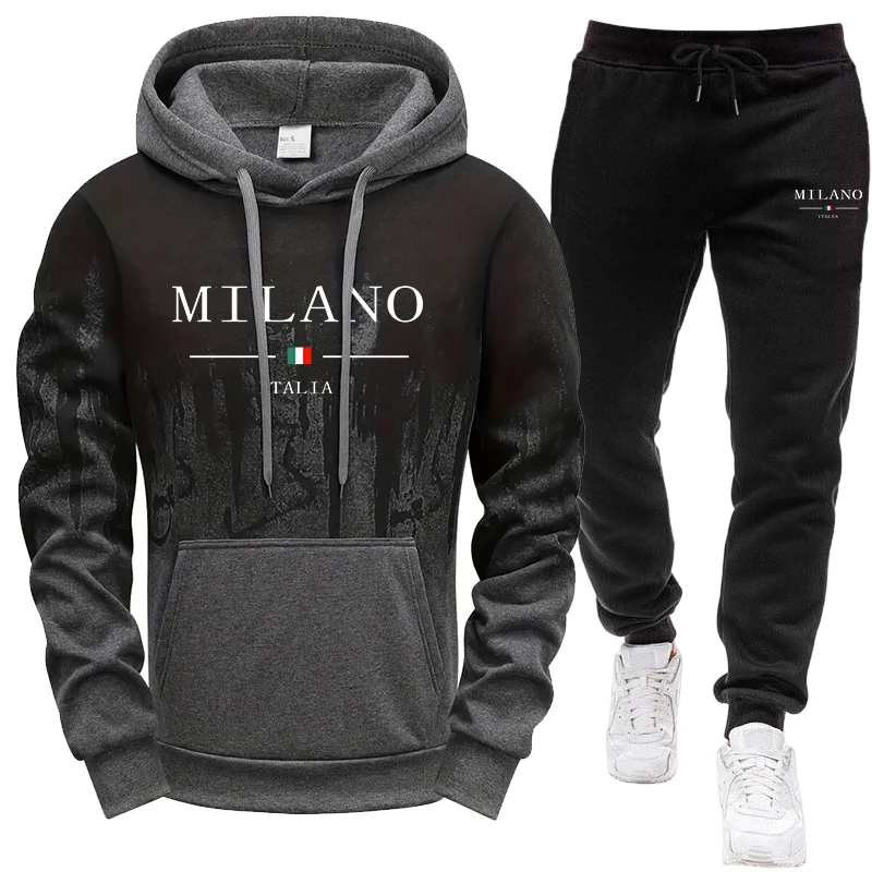 Joggers Pants - Herren-Set/Hoodie/Hose Herbst Winter Italien Casual Mode