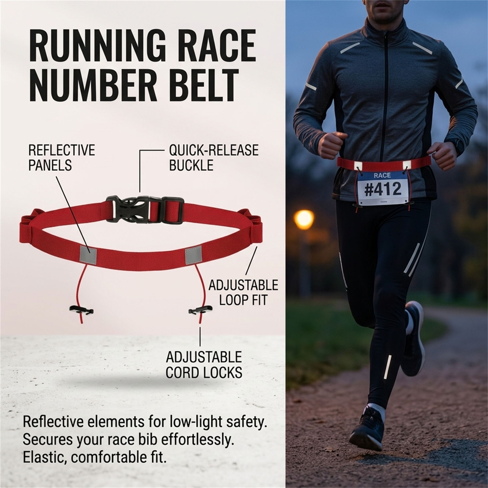 Reflektierender Startnummerngü – Race Bib Bewertung und Preis