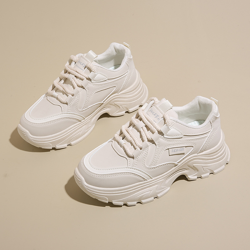 Damen-Leder-Low-Top-Papa-Schuh – Running Shoes Women Bewertung und Preis