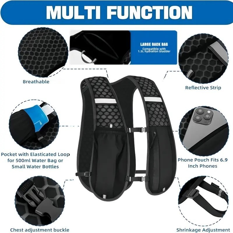 1-4 Stück, leichte Wanderweste – Hydration Vest Bewertung und Preis