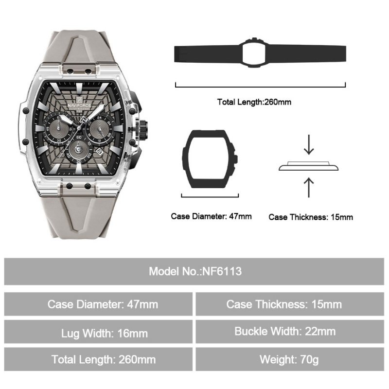 NAVIFORCE Herren 5ATM Wasserdi – Running Watch Bewertung und Preis